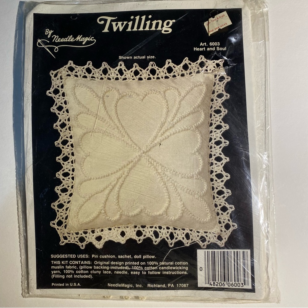 Set of 2 Twilling Pin Cushion or Sachet kits (2)